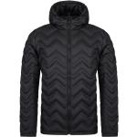 Pánské Zimní bundy s kapucí Loap v černé barvě z polyesteru ve velikosti XXL ve slevě plus size 