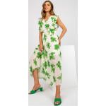 Dámské Maxi šaty FashionHunters ve světle zelené barvě ve velikosti Onesize ve slevě 