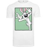 Bílé pánske tričko Merchcode Looney Tunes Bugs Bunny Funny Face Tee XL
