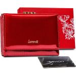Dámské Kožené peněženky Lorenti v červené barvě v kancelářském stylu z kůže ve slevě 