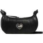 Dámské Designer Messenger tašky přes rameno Moschino Love Moschino v černé barvě z koženky veganské ve slevě 