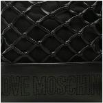 Dámské Designer Luxusní kabelky Moschino Love Moschino v černé barvě z koženky veganské 