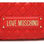 Dámské Designer Luxusní kabelky Moschino Love Moschino v červené barvě z koženky veganské 