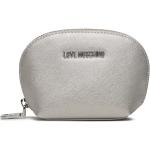 Dámské Designer Kožené tašky Moschino Love Moschino ve stříbrné barvě z koženky ve slevě 