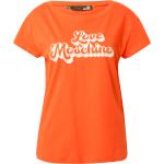 Love Moschino Tričko 'MAGLIETTA' oranžová / bílá