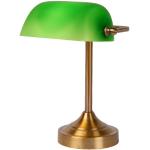 Stolní lampy Lucide v zelené barvě z kovu kompatibilní s E14 
