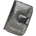 Luxusní dámská kožená peněženka Elegant croco grey, šedá