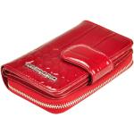 Dámské Luxusní peněženky Gregorio v červené barvě z kůže ve slevě 