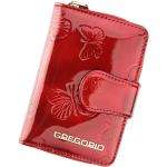 Dámské Luxusní peněženky Gregorio v červené barvě z kůže 
