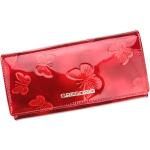 Dámské Luxusní peněženky Gregorio v červené barvě z kůže ve slevě 