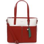 Dámské Luxusní kabelky David Jones v červené barvě z koženky ve slevě 