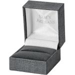 Luxusní koženková černá krabička na prsten nebo náušnice pecky IK031 Značka: Sam's Artisans