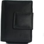 Pánské Kožené peněženky Sanchez Casual v černé barvě v ležérním stylu z kůže s motivem Doki 