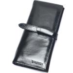 Pánské Luxusní peněženky v černé barvě ve vintage stylu z hovězí kůže s blokováním RFID 