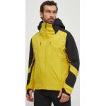 Lyžařské bundy Descente Nepromokavé v žluté barvě z polyesteru ve velikosti XXL s větracím zipem plus size 