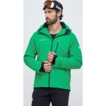 Lyžařské bundy Descente Nepromokavé v zelené barvě z polyesteru ve velikosti XXL s větracím zipem plus size 