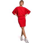 Dámské Mini šaty Moe v červené barvě v sexy stylu o délce mini 