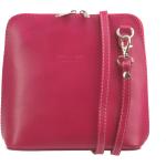 Dámské Kožené tašky přes rameno Il Giglio v růžové barvě v elegantním stylu z kůže 