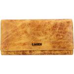 Dámské Kožené peněženky Lagen ve zlaté barvě v elegantním stylu z kůže 
