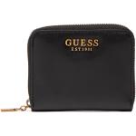 Dámské Luxusní peněženky Guess v černé barvě z koženky veganské 