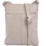 Kožené tašky přes rameno Arwel ve světle šedivé barvě v elegantním stylu z kůže 
