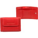 Kožené peněženky v červené barvě z kůže 