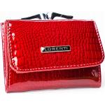 Malá praktická kožená peněženka Fren, červená