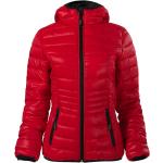 Dámské Bundy s kapucí Malfini v červené barvě z polyesteru ve velikosti XXL plus size 