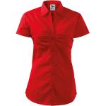 MALFINI Dámská košile s krátkým rukávem Chic - Červená | S