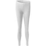 Dámské Elegantní kalhoty Malfini v bílé barvě z bavlny Oeko-tex ve velikosti XXL plus size 