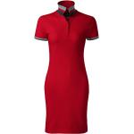 Dámské Denní šaty Malfini v červené barvě z bavlny ve velikosti XXL plus size 