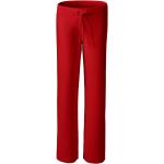 Dámské Elegantní kalhoty Malfini v červené barvě z bavlny ve velikosti L 