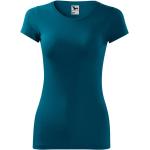 Dámská  Sportovní trička Malfini v petrolejové barvě z bavlny ve velikosti XXL plus size 