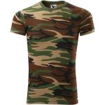 MALFINI Maskáčové tričko Camouflage - Maskáčová hnědá | M