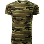 MALFINI Maskáčové tričko Camouflage - Maskáčová zelená | XS