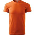 Pánská  Reklamní trička Malfini v oranžové barvě z bavlny ve velikosti L 