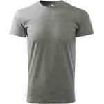Pánská  Reklamní trička Malfini v tmavě šedivé barvě z bavlny ve velikosti XS 