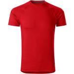 Pánská  Dlouhá trička Malfini v červené barvě z polyesteru ve velikosti XXL plus size 