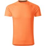 Pánská  Dlouhá trička Malfini v oranžové barvě z polyesteru ve velikosti XXL plus size 