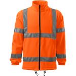 MALFINI Reflexní fleecová bunda HV Fleece Jacket - Reflexní oranžová | XL