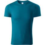 Pánská  Sportovní trička Malfini v petrolejové barvě z bavlny ve velikosti L na léto 