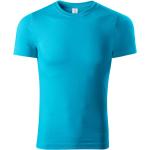 Pánská  Sportovní trička Malfini v tyrkysové barvě z bavlny ve velikosti S na léto 