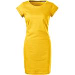 Dámské Letní šaty Malfini v žluté barvě z bavlny ve velikosti L 