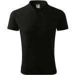 Pánská  Trička s límečkem Malfini v černé barvě z bavlny ve velikosti 10 XL plus size 