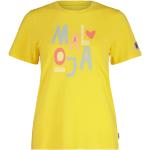 Dámská BIO  Sportovní trička Maloja Prodyšné v žluté barvě z bavlny ve velikosti S ve slevě 
