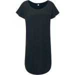 Dámské BIO Tričkové šaty Mantis v černé barvě z bavlny Oeko-tex ve velikosti L s krátkým rukávem veganské 