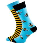 Pánské Kotníkové ponožky Many Mornings ve světle modré barvě z bavlny ve velikosti 38 s motivem včela ve slevě Svatební hosté 