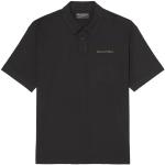 Pánská  Trička s límečkem Marc O'Polo v černé barvě ve velikosti S ve slevě udržitelná móda 