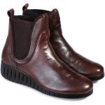 Dámské Kožené kotníkové boty Marco Tozzi v elegantním stylu z hladké kůže ve velikosti 40 s výškou podpatku do 3 cm ve slevě 