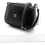 Dámské Messenger tašky přes rameno v černé barvě v minimalistickém stylu z koženky ve slevě 